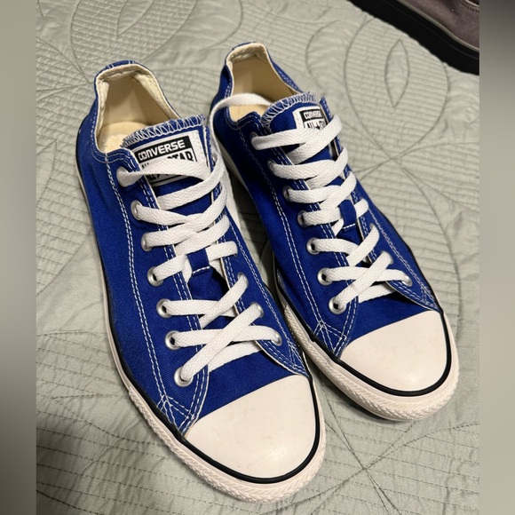 Converse All-Star Low Top Electric Blue Shoes Mens 10 women’s 12 - Picture 3 of 6